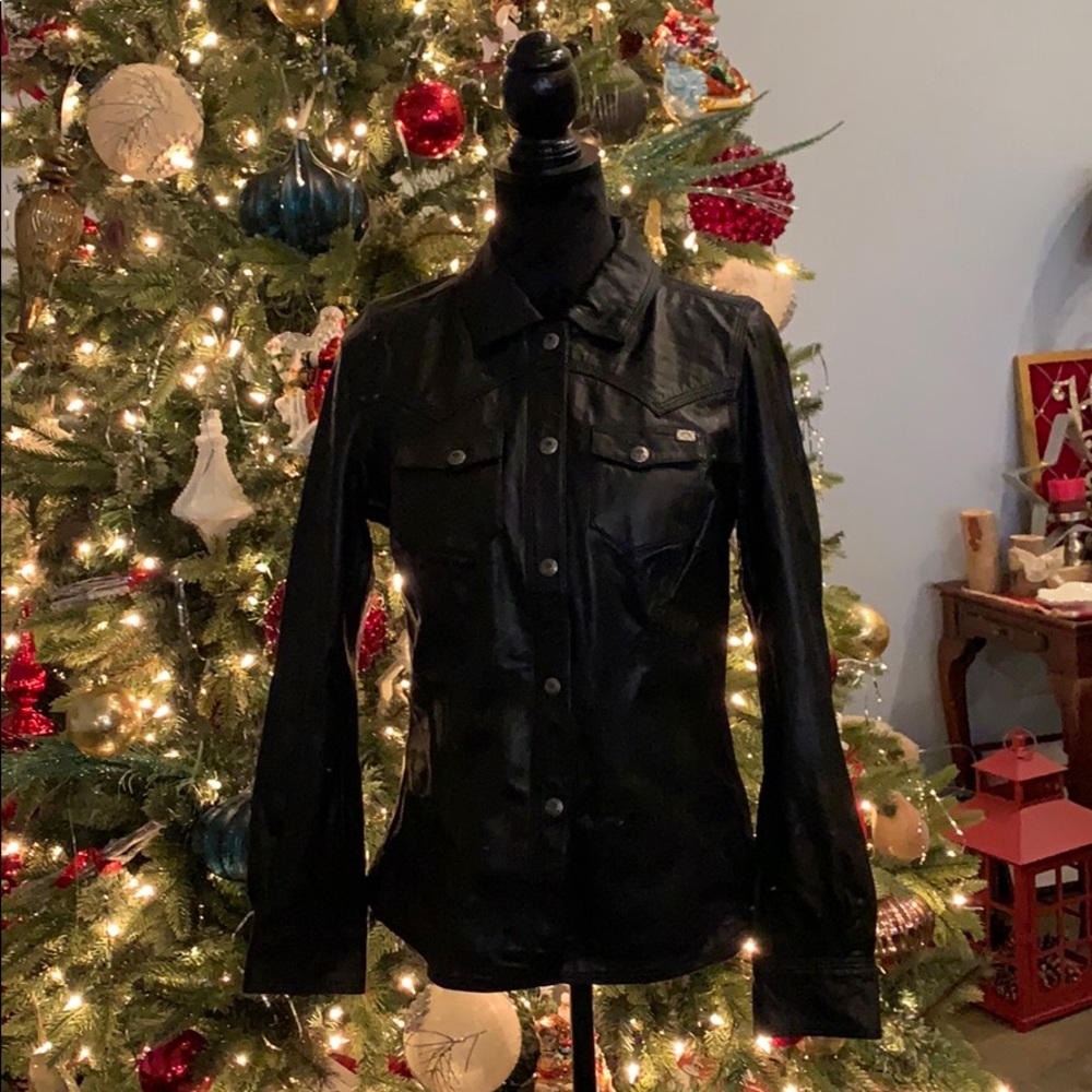 Ladies Harley-Davidson black Leather shirt